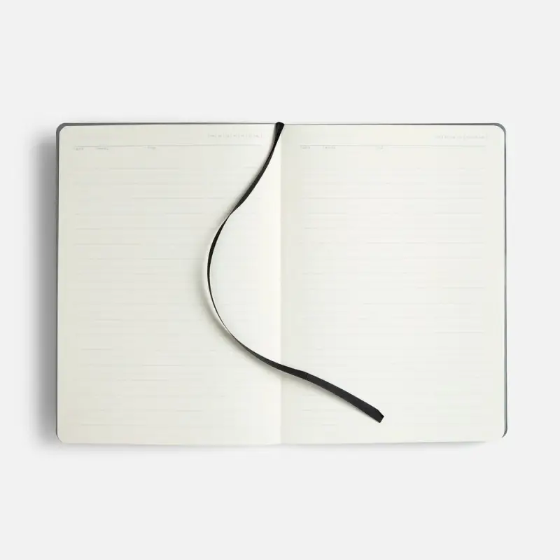 Ежедневник Doppio, недатированный, черный с серым Ежедневник Doppio, недатированный, черный с серым