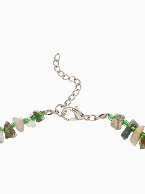 Ожерелье из камня, 45 см, зелёный