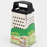 Тёрка Доляна, 4 грани, 11&times;8.5&times;22 см, металл, МИКС