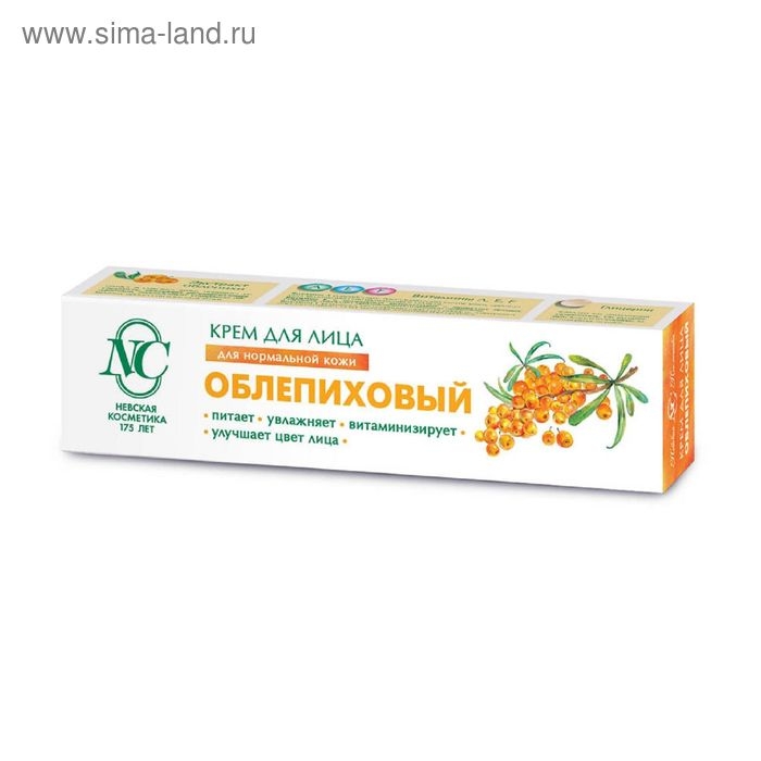 Крем для лица «Невская косметика», облепиховый, питание, увлажнение и улучшение цвета лица, 40 мл Крем для лица «Невская косметика», облепиховый, питание, увлажнение и улучшение цвета лица, 40 мл