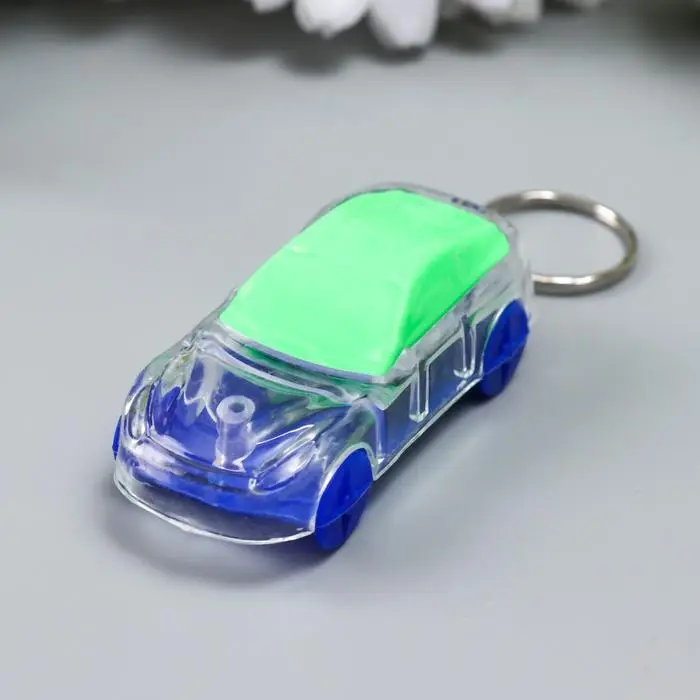 Фонарик брелок для ключей на кольце «Машина», МИКС Фонарик брелок для ключей на кольце «Машина», МИКС