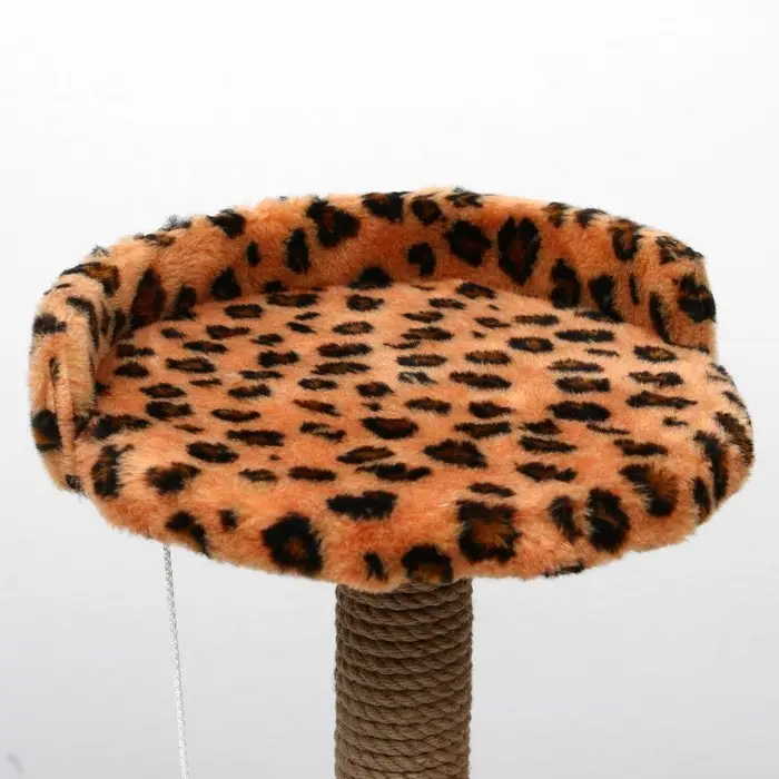 Когтеточка малая &laquo;Арена&raquo; с игрушкой, 40&times;40&times;55 см, джут, леопард