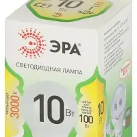 Лампа светодиодная LED 10 Вт 1000Лм 3000К груша теплый E27 220-240В LED A60-10W-830-E27 Green Line