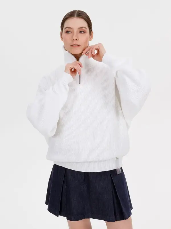 Джемпер Siluetti Birne, молочно-белый, размер S/M Джемпер Siluetti Birne, молочно-белый, размер S/M