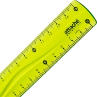 Линейка Attache Selection гибкая 15 см цвет зелен