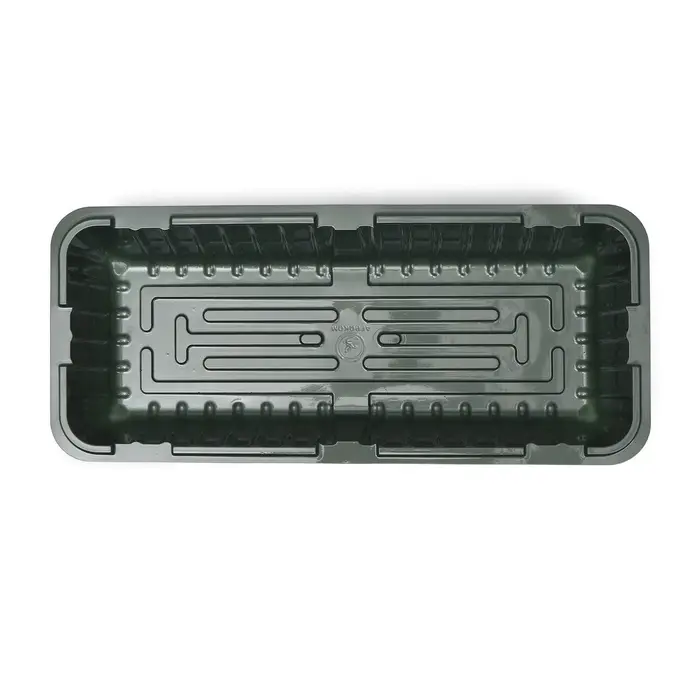 Мини - парник для рассады, 39&times;17.5&times;12 см, без вставок, тёмно-зелёный, пластик, Greengo