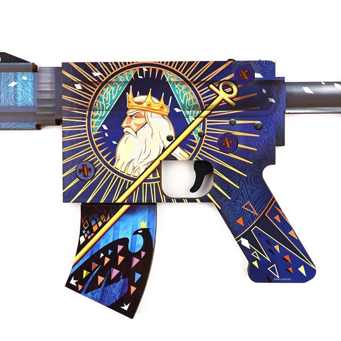 Деревянное оружие, детское сувенирное «Император», автомат, пистолет, нож охотничий, набор 3 шт Деревянное оружие, детское сувенирное «Император», автомат, пистолет, нож охотничий, набор 3 шт