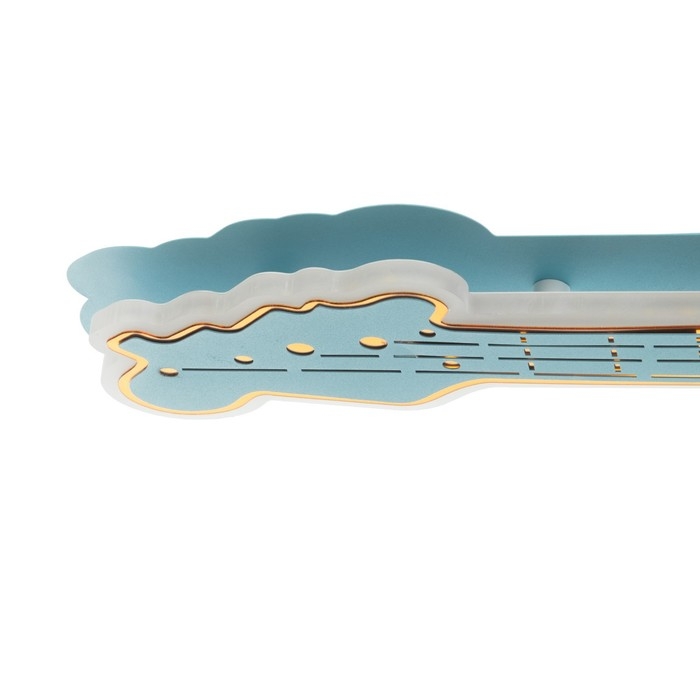 Люстра с ПДУ Люстра с ПДУ "Гитара" 1хLED 120Вт 3000-6000К голубой 64х30х7 см BayerLux