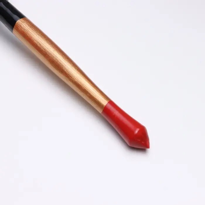 Ложка деревянная &laquo;Чернушка&raquo;, полубаская, 20&times;6.3 см, хохлома, ручная роспись, МИКС