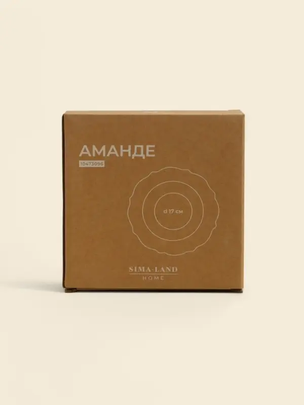 Салатник SL Home &laquo;Аманде&raquo;, 290 мл, d=17 см, фарфор, белый