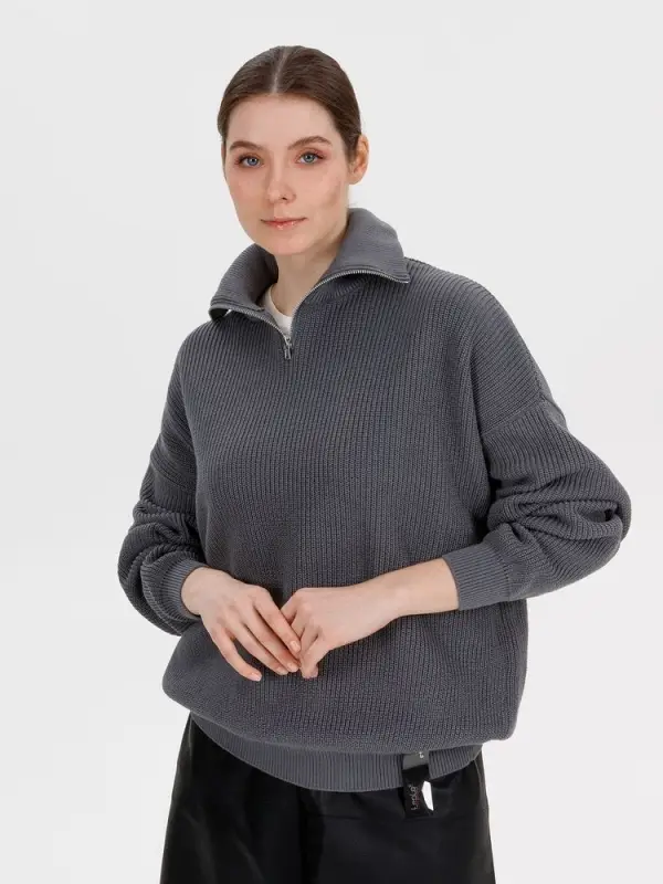 Джемпер Siluetti Birne, серый, размер S/M Джемпер Siluetti Birne, серый, размер S/M