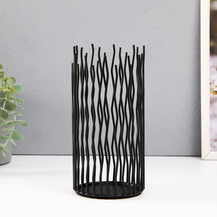 Подсвечник металл на 1 свечу d=8,5 см Подсвечник металл на 1 свечу d=8,5 см "Турилл" 10х10х20,5 см