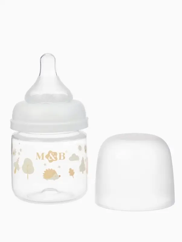 Бутылочка для кормления, широкое горло &Oslash;50 мм, +0мес., 120 мл, M&B