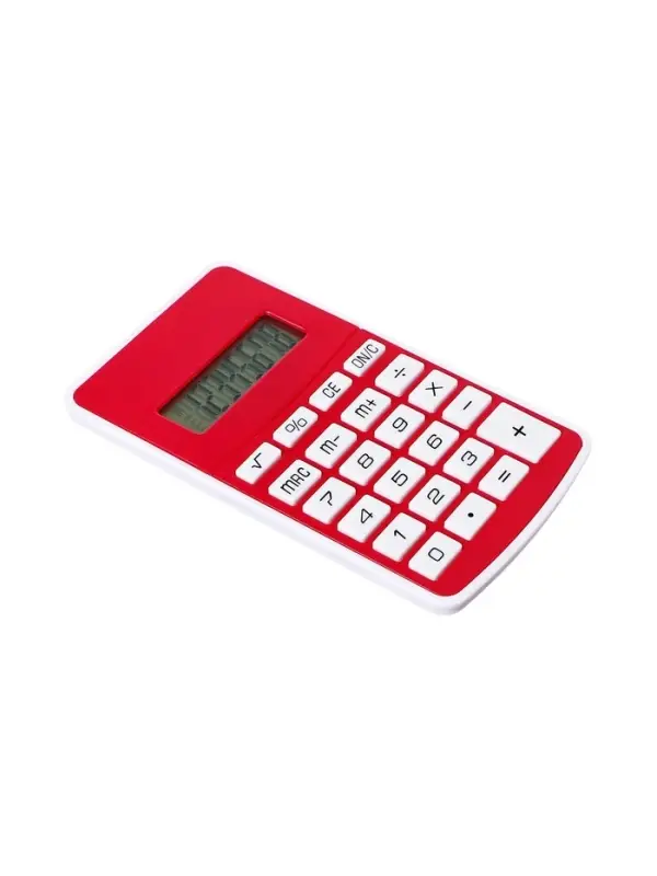 Калькулятор карманный, 08-разрядный, 5828 корпус, красный