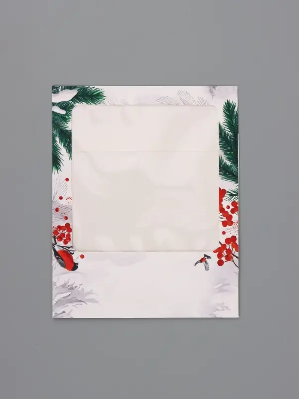 Коробка подарочная для 9 конфет &laquo;Снегири&raquo; 14.5&times;14.5&times;3.5 см