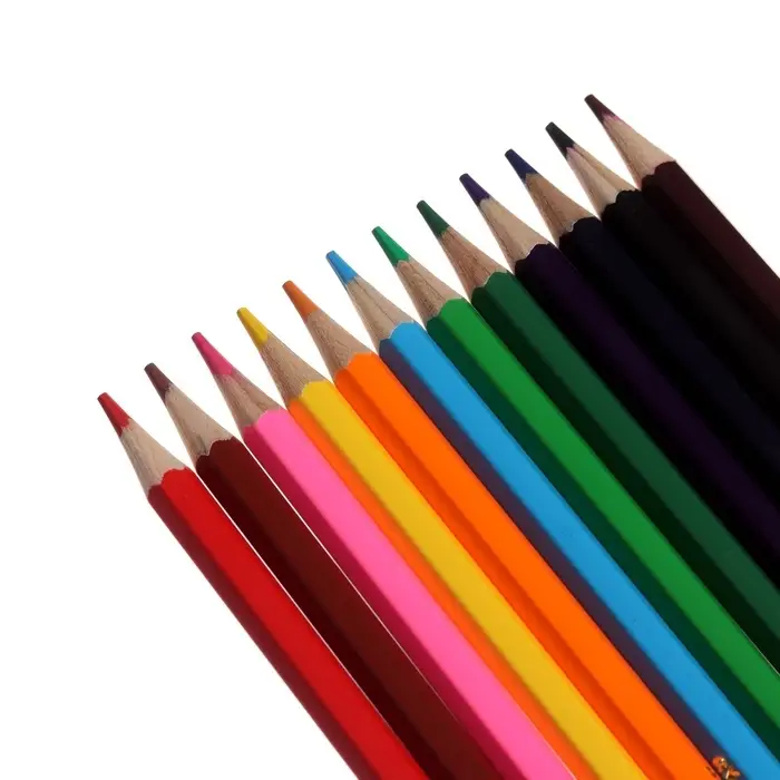 Карандаши цветные акварельные 12 цветов, &laquo;Каляка-Маляка&raquo;, шестигранные