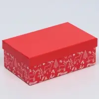 Набор подарочных коробок 10 в 1 &laquo;С Новым годом&raquo;, 12&times;7&times;4 - 32.5&times;20&times;12.5 см