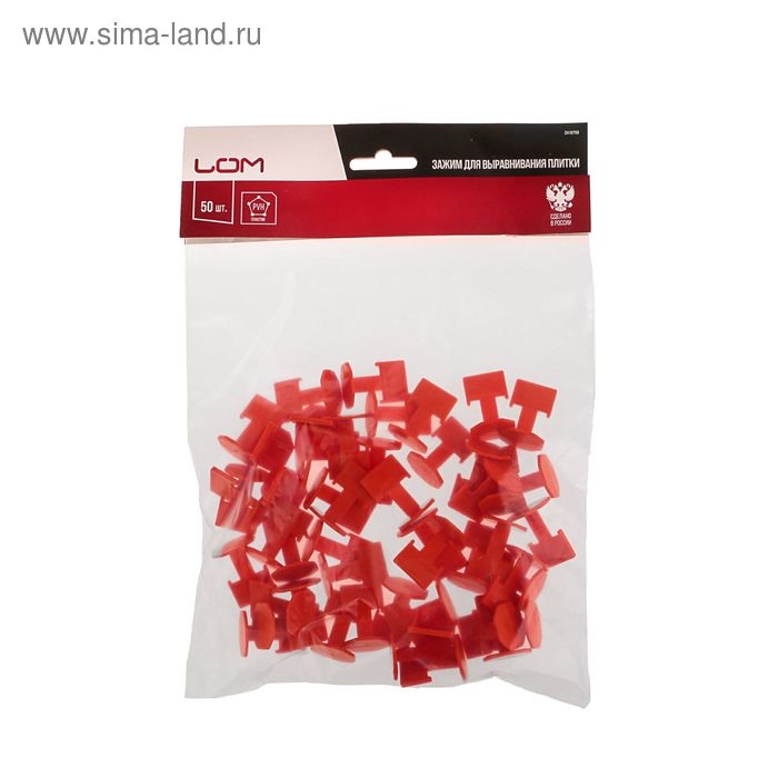 Зажим для выравнивания плитки ЛОМ, 1.4 мм, в упаковке 50 шт. Зажим для выравнивания плитки ЛОМ, 1.4 мм, в упаковке 50 шт.
