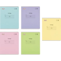 Тетрадь школьная Комус Класс А5 18 л линия, АССОРТИ 10 шт./уп