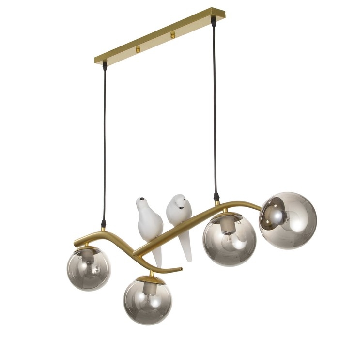 Люстра Люстра "Птички" E27 40Вт золото 80х25х100 см