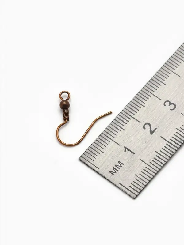 Швензы для сережек-крючки с бусиной (набор 5 пар), бронз Швензы для сережек-крючки с бусиной (набор 5 пар), бронз