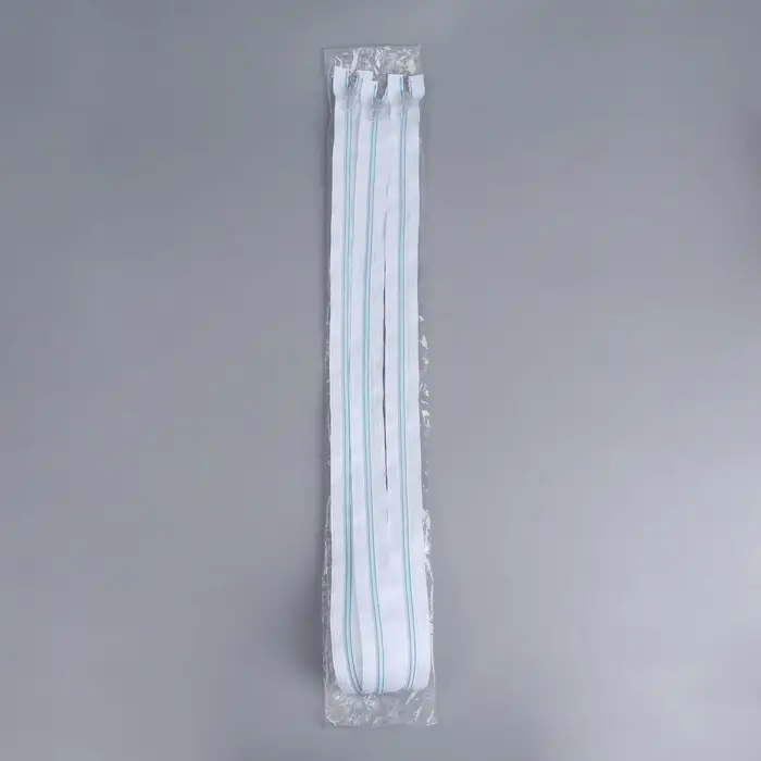 Молния «Спираль», №5, разъёмная, замок автомат, 80 см, белая, голубая Молния «Спираль», №5, разъёмная, замок автомат, 80 см, белая, голубая