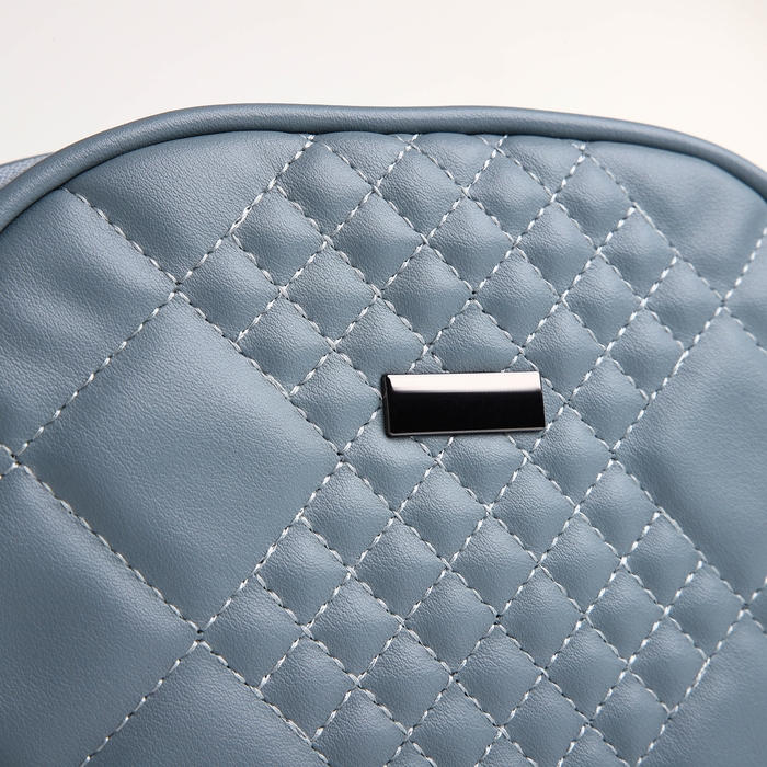 Сумка женская кросс-боди на молнии, цвет серо-голубой Сумка женская кросс-боди на молнии, цвет серо-голубой