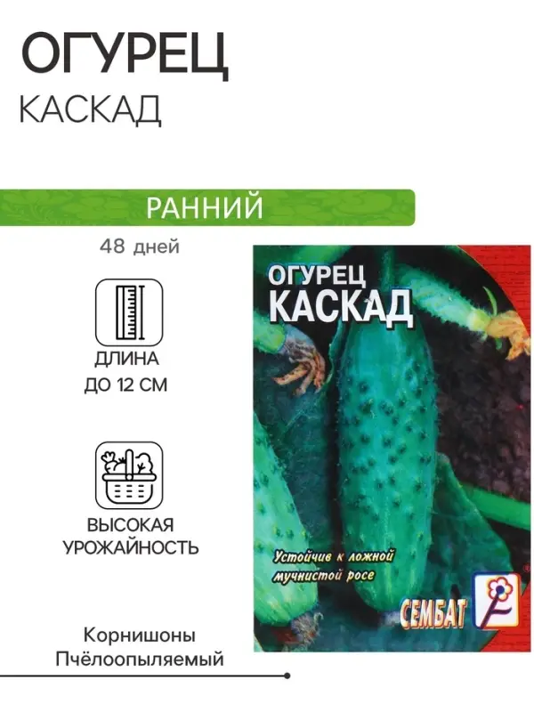 Семена Огурец  Семена Огурец "Каскад", 0,5 г