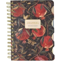 Бизнес-тетрадь А5,120Л, ART JOURNALС РАЗДЕЛИТЕЛЯМИ Гранат,3-567/16