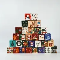 Коробки для адвент - календаря новогодние &laquo;Европейский&raquo;, 31 шт., 7&times;7&times;7 см