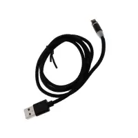Кабель Luazon LN-6, microUSB/Type-C/Lightning - USB, 1 А, 1 м, магнитный разъем,