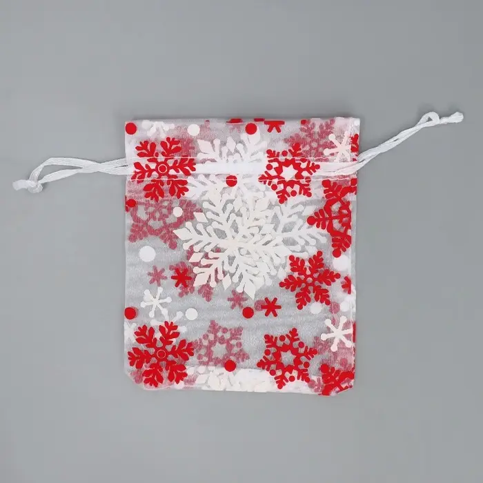 Мешочек подарочный органза «Снежная история», 10 х 12 см +/- 1.5 см Мешочек подарочный органза «Снежная история», 10 х 12 см +/- 1.5 см