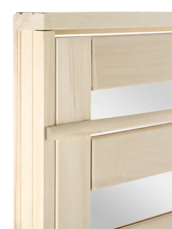 Дверь для бани и сауны &laquo;Зебра&raquo;, коробка 170&times;70 см, деревянная, стекло 4 мм