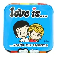 Конфеты освежающие Love is, в форме сердца, со вкусом мяты, 20 г