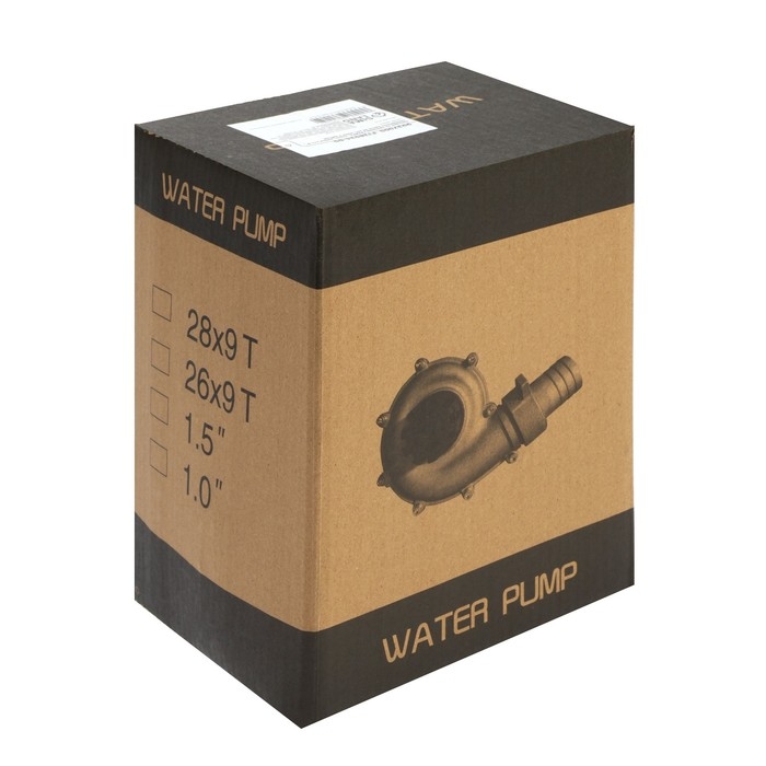 Насадка на триммер ТУНДРА, насос, вход 1/1.5", посадочное место 26 мм, шкив 9 зубьев