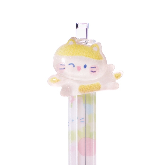 Ручка гелевая пиши-стирай Ручка гелевая пиши-стирай "Зверушка", автоматическая, узел 0,5 мм, стержень синий, розовая