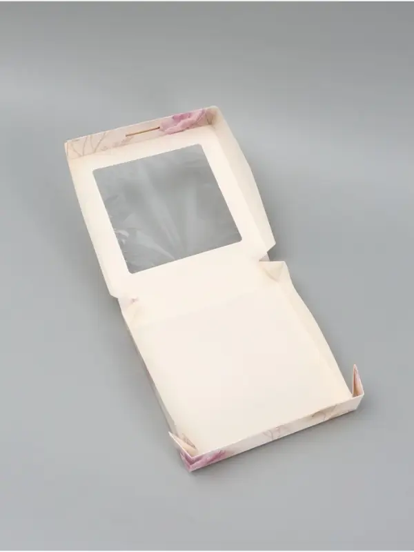 Коробка подарочная складная &laquo;С уважением и благодарностью&raquo;, 20&times;20&times;4 см, с окном