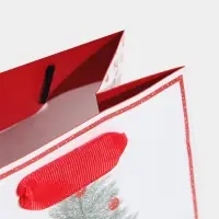 Пакет подарочный новогодний ламинированный квадратный «Новогодние сладости», 14 х 14 х 9 см