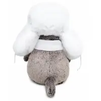 Мягкая игрушка &laquo;Кот Басик в белой меховой шапке&raquo;, 22 см