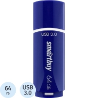Флеш-память SmartBuy UFD 3.0/3.1 064GB Crown Blue (SB64GBCRW-Bl)