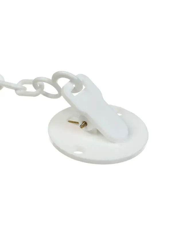 Держатель для соски - пустышки &laquo;Я люблю папу&raquo;, на цепочке, белый