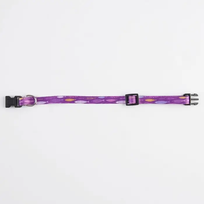 Ошейник для собак и кошек с фастексом «Рыбки», 30х1 см Ошейник для собак и кошек с фастексом «Рыбки», 30х1 см