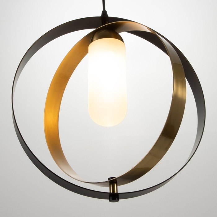 Светильник BayerLux Светильник BayerLux "Ретора" E27 40Вт черный-латунь 34,5х34,5х37,5-137 см