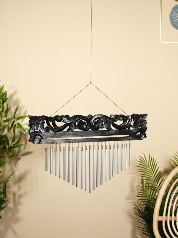 Музыка ветра Музыка ветра "Орнамент" дерево, алюминий 40х1,5х50 см