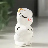 Фигурка керамика &laquo;Котик милашка&raquo;, 7 см, белый