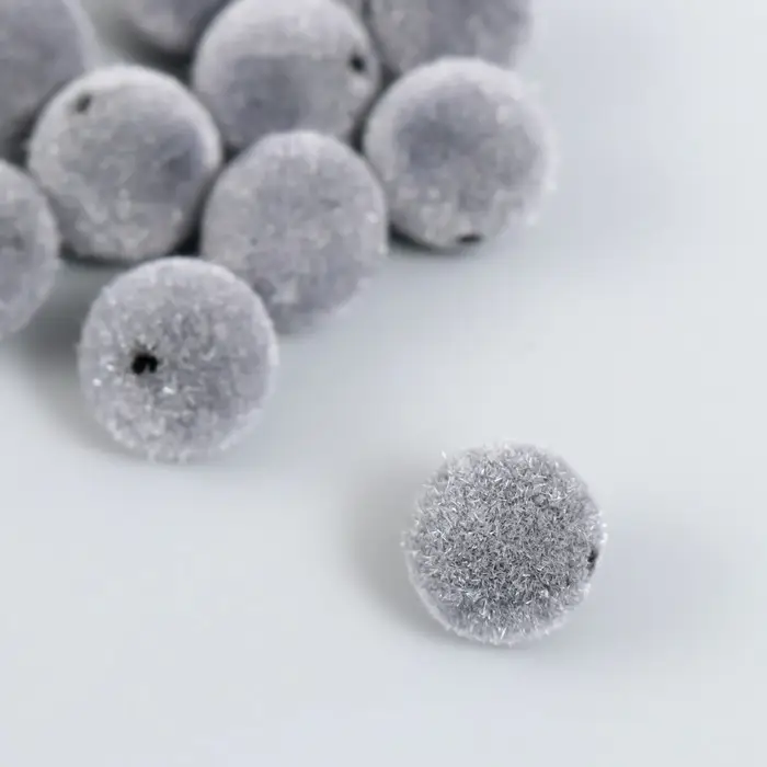 Бусины для творчества бархатное напыление "Маренго" набор 10 шт d=1,4 см