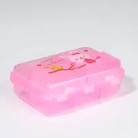 Таблетница, 9.5&times;6&times;3 см, 10 секций, розовая