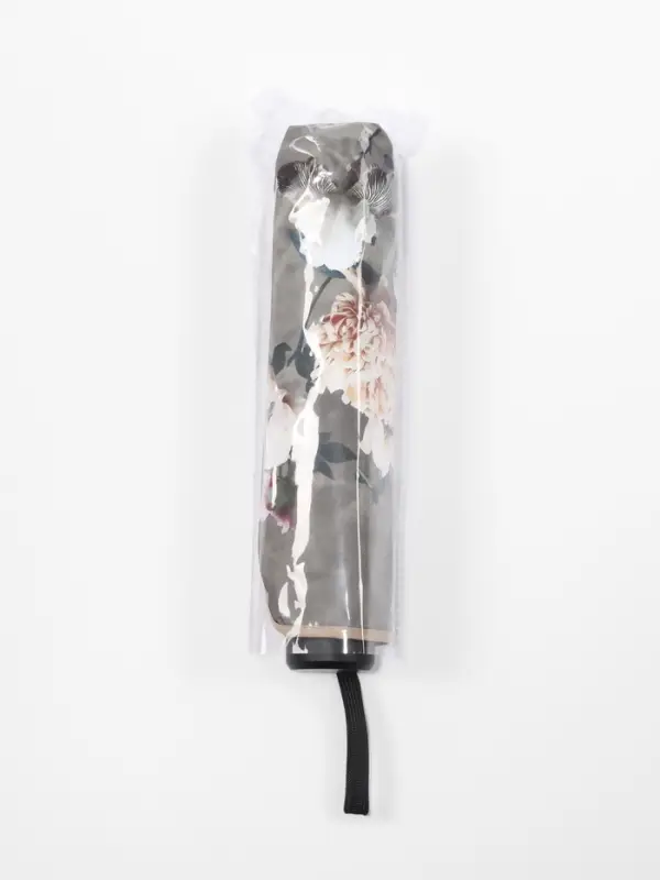 Зонт механический &laquo;Флора&raquo;, эпонж, 4 сложения, 8 спиц, R=48/55 см, d=96 см, МИКС