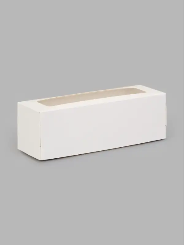 Коробка самосборная с окном, 15&times;5&times;5 см, белая