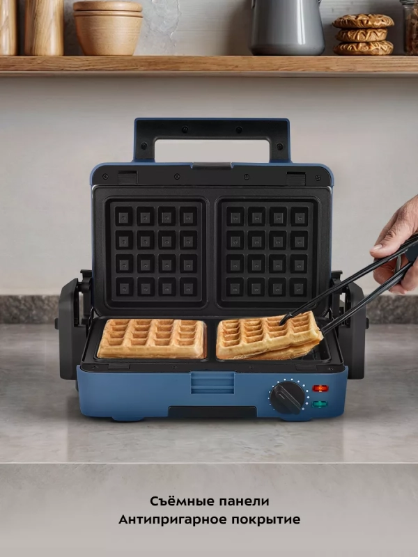 Вафельница электрическая КТ-3627 (3 в 1) - 1200 Вт Вафельница электрическая КТ-3627 (3 в 1) - 1200 Вт